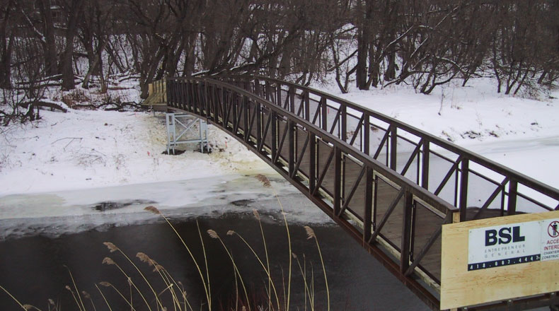 22-14 - 3 passerelles rivière Saint-Charles - Ville de Québec