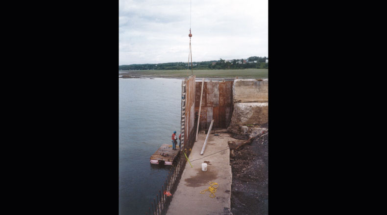 18-09 - Cale sèche Champlain, tête de quai